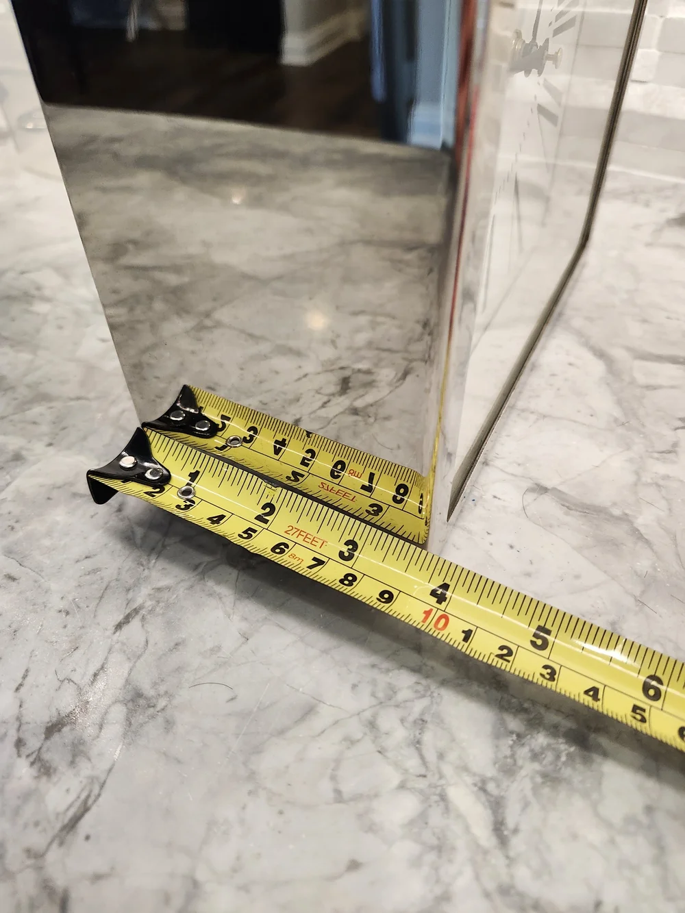 Modern Silver Roman Numeral Table Clock | RH Inspired Decor